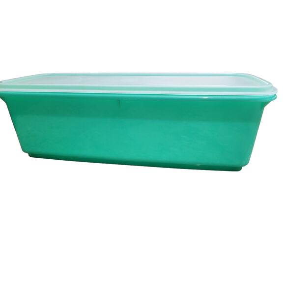 Tupperware Celery Vegetable Crisper Bread Keeper Saver Jadeite Green (vintage) - Picture 4 of 16